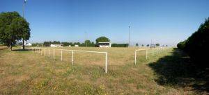 Angle Est du stade de football  La Mothe saint-Hray