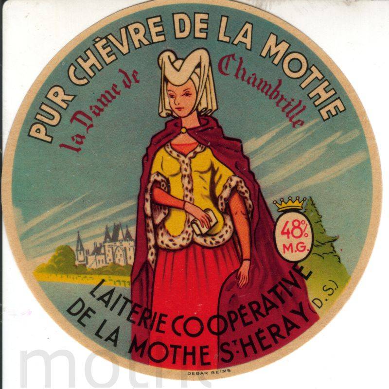 Etiquette de fromage de La Mothe saint Hray