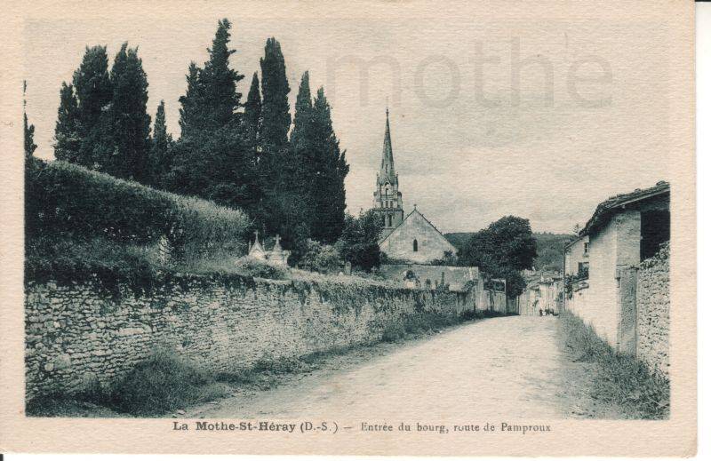 Les rues de La Mothe saint Hray.