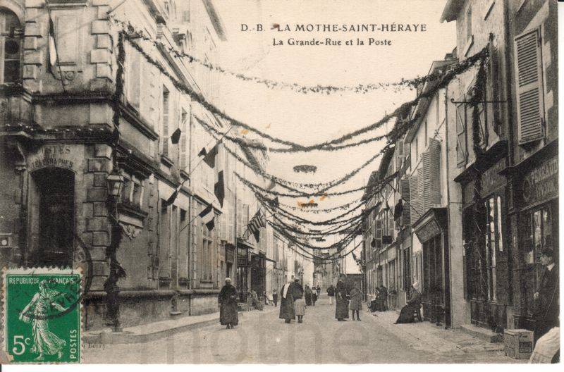 Les rues de La Mothe saint Hray.