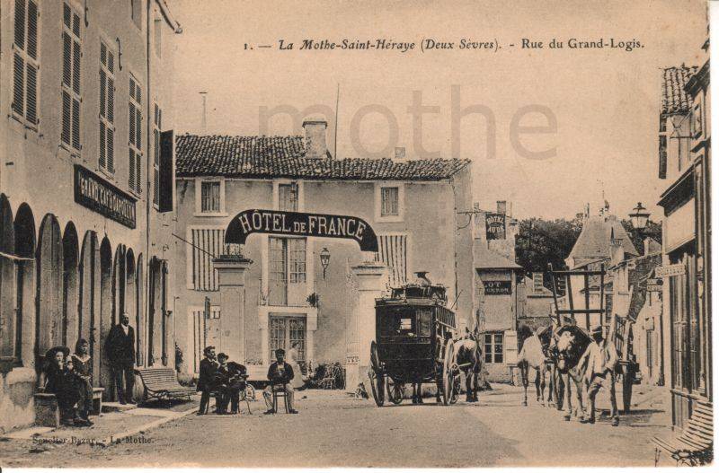 Les rues de La Mothe saint Hray.