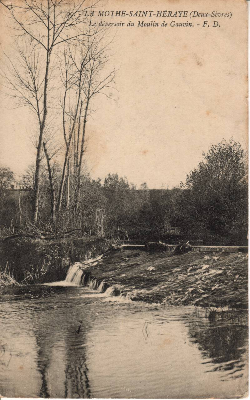 Moulins et pont l'abb de La Mothe saint Hray