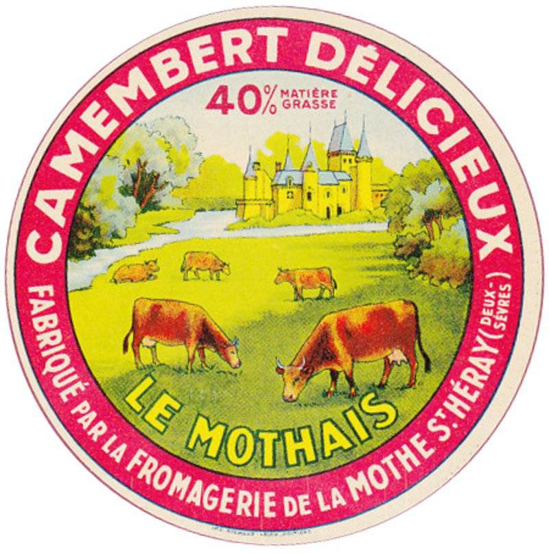 Etiquette de fromage de La Mothe saint Hray