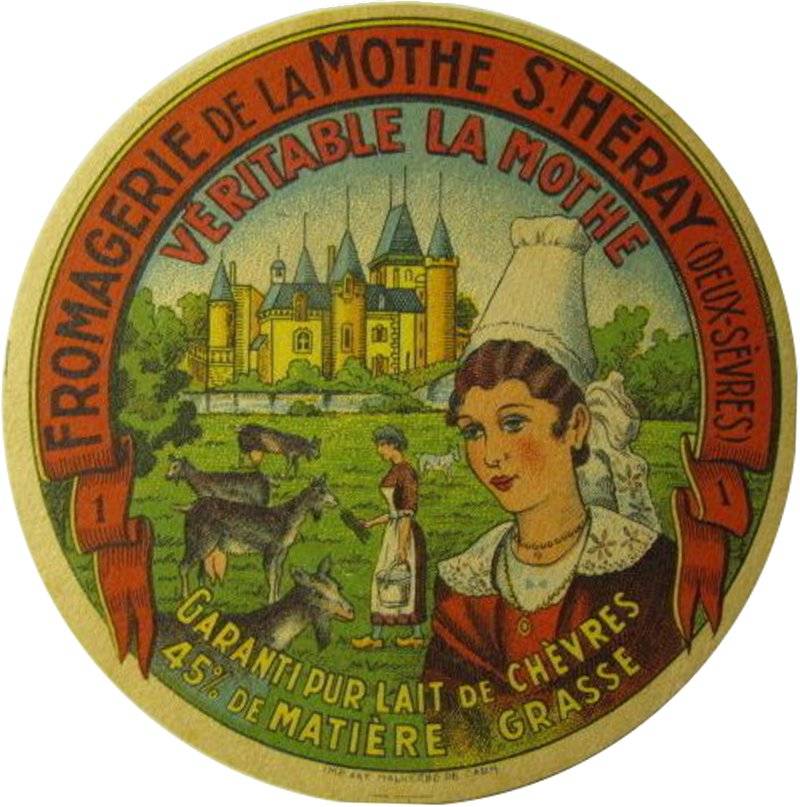 Etiquette de fromage de La Mothe saint Hray