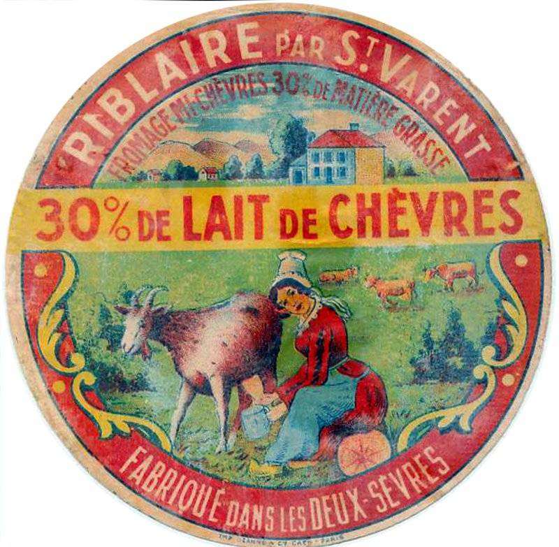 Etiquette de fromage de La Mothe saint Hray