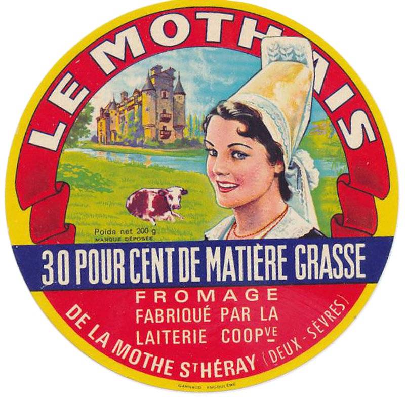 Etiquette de fromage de La Mothe saint Hray