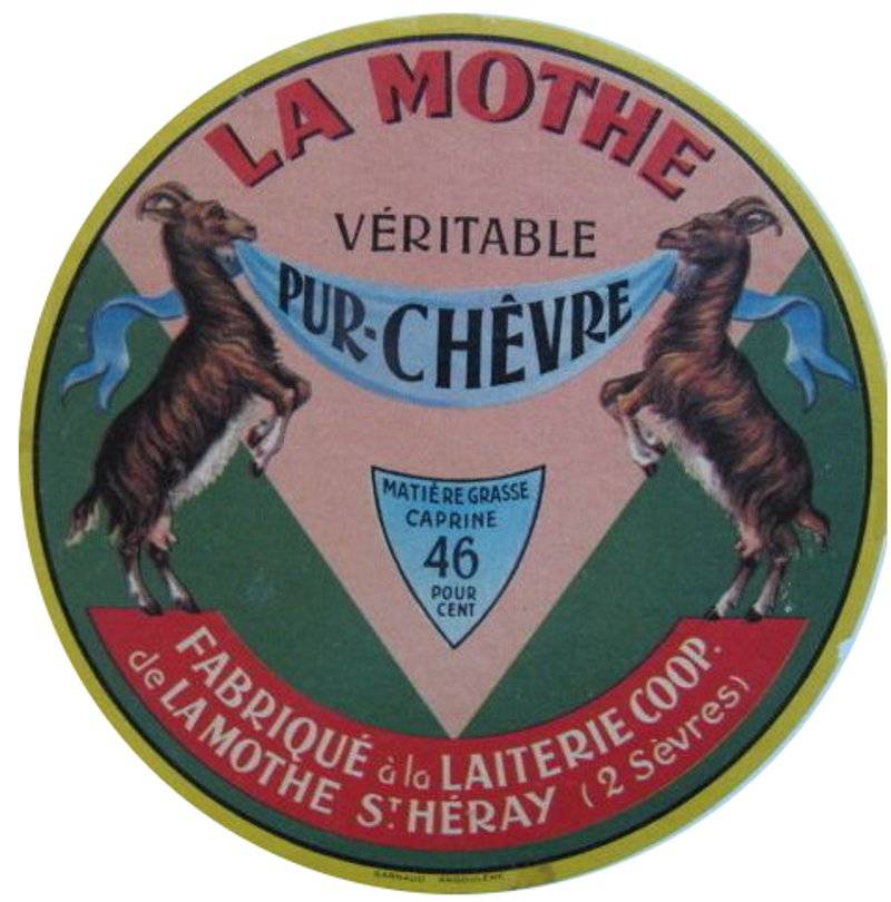 Etiquette de fromage de La Mothe saint Hray