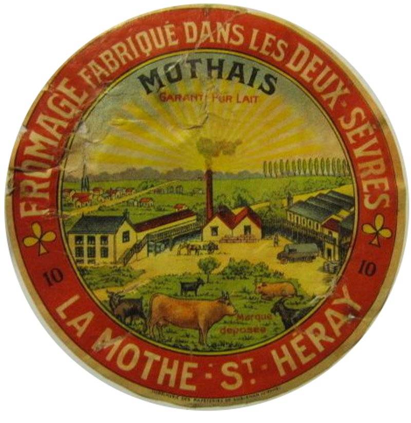 Etiquette de fromage de La Mothe saint Hray