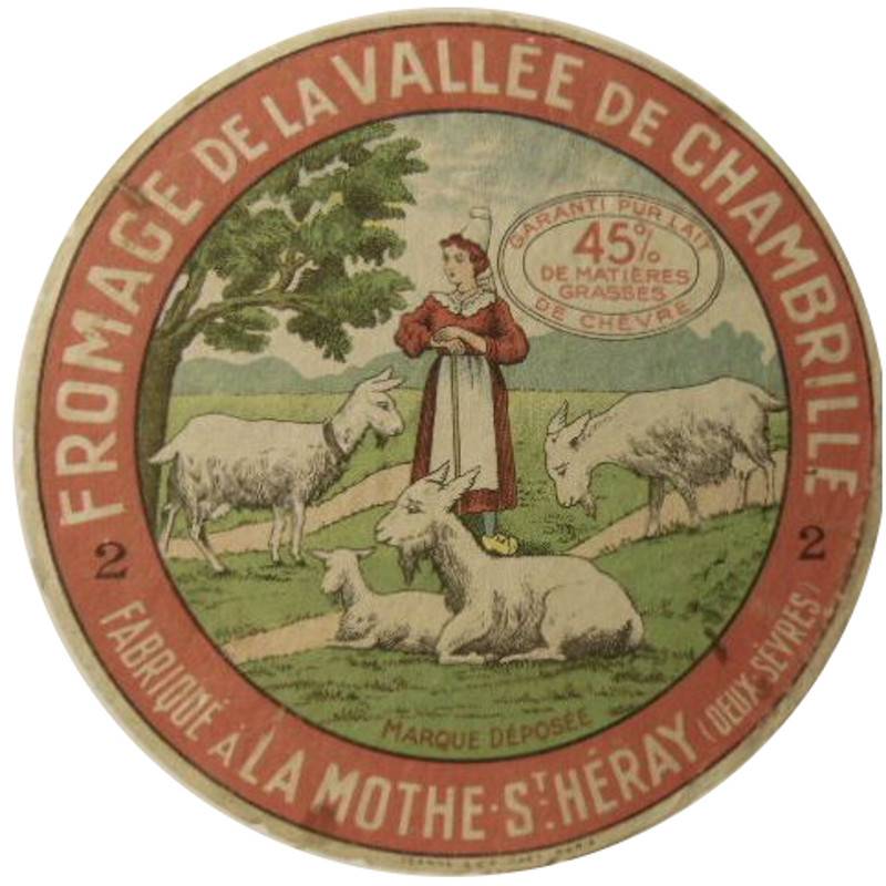 Etiquette de fromage de La Mothe saint Hray