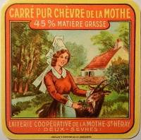 Etiquette de fromage de La Mothe saint Hray