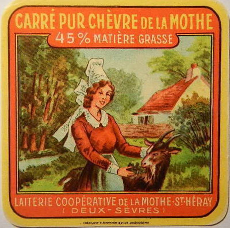 Etiquette de fromage de La Mothe saint Hray