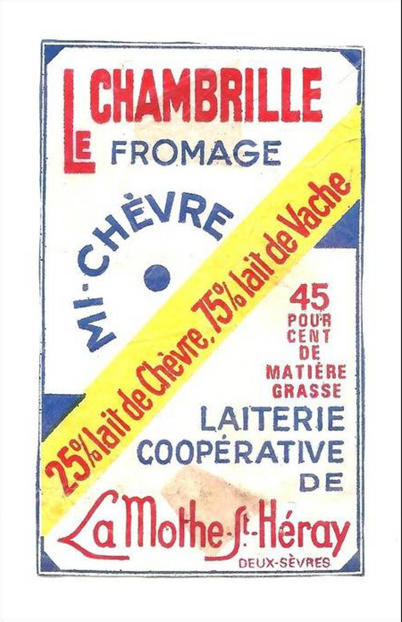 Etiquette de fromage de La Mothe saint Hray