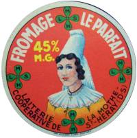 Etiquette de fromage de La Mothe saint Hray