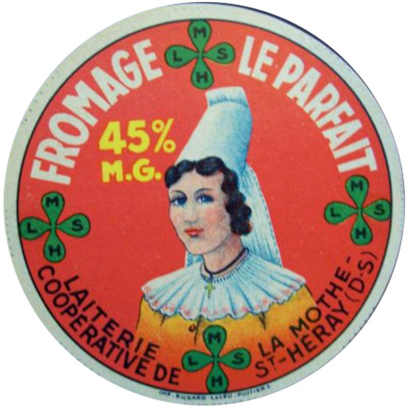 Etiquette de fromage de La Mothe saint Hray