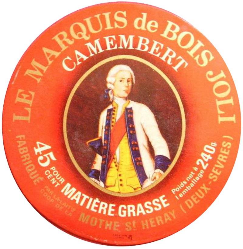 Etiquette de fromage de La Mothe saint Hray