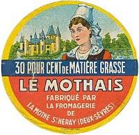 Etiquette de fromage de La Mothe saint Hray