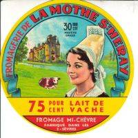 Etiquette de fromage de La Mothe saint Hray