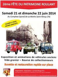 Affiche de la fete du patrimoine roulant 2014