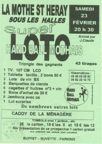 Affiche du loto du hand 2013.