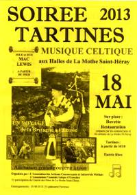 Affichette soire tartine 2013 APE la mothe exoudun