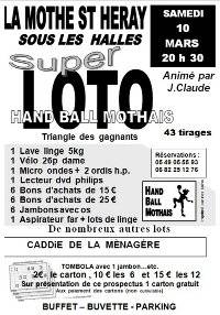 Affiche du loto du hand 2012.