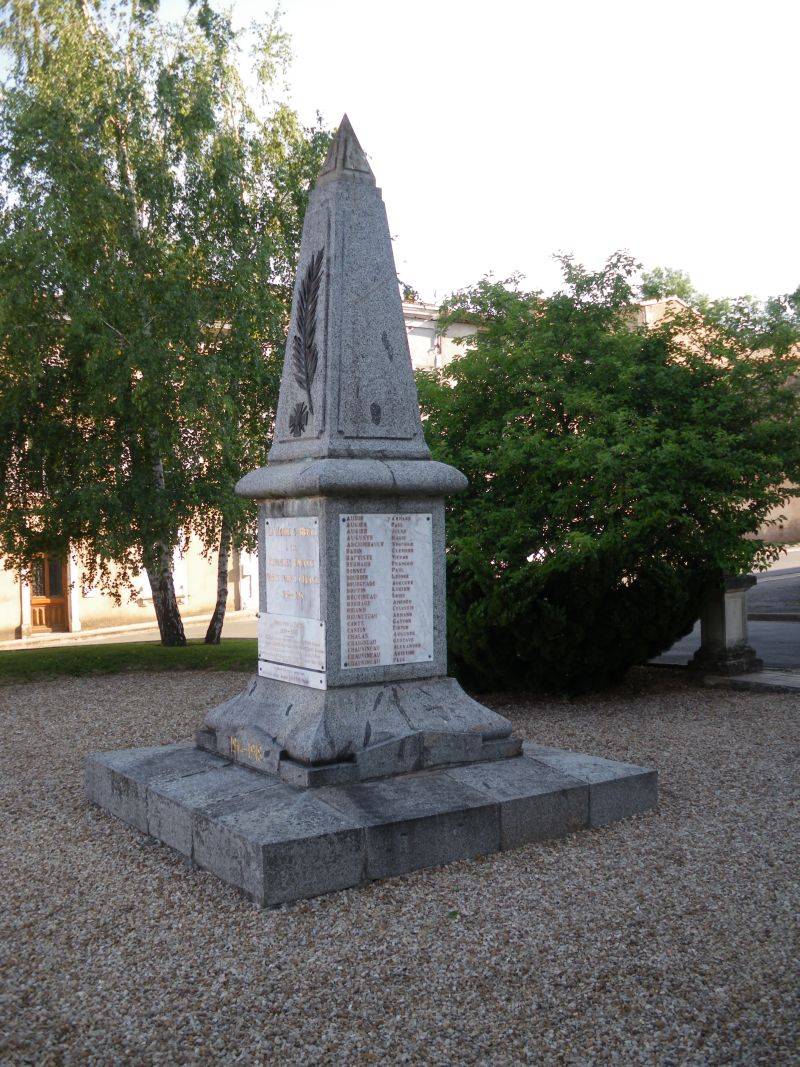 Monument aux morts de La Mothe saint-Hray.